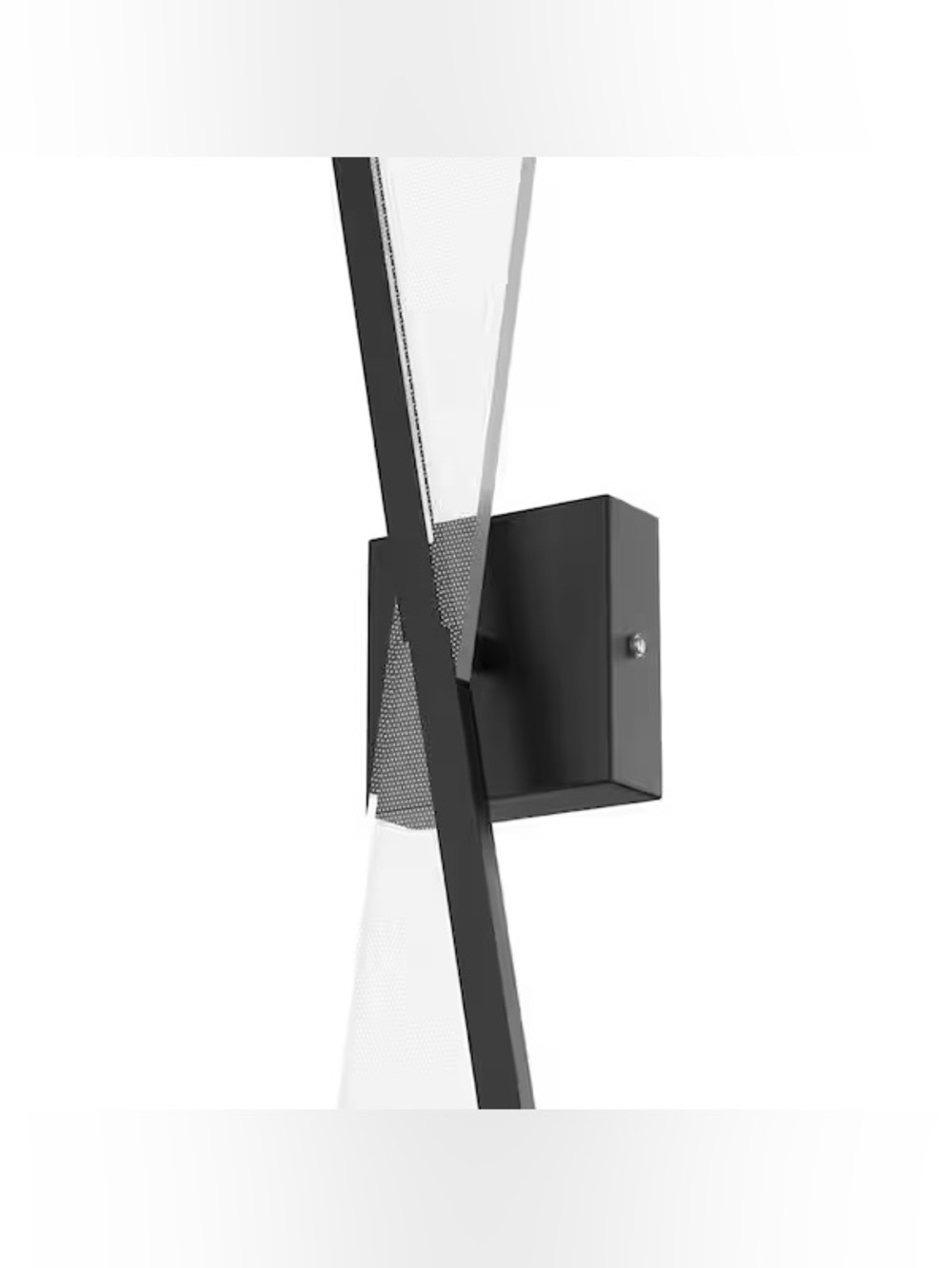 YANSUN 24” Black Wireless LED Wall Sconces 2-Pack w/ Remotes